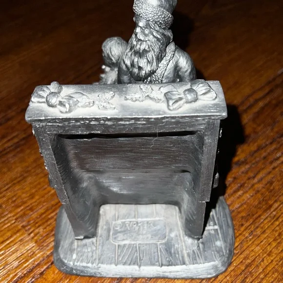Vintage Rare Michael Ricker Pewter Sitting Santa & Cory Piano Limited Edition - Picture 6 of 12